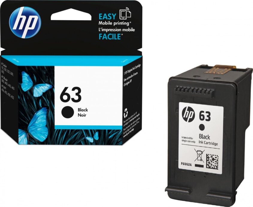 HP 63 black ink cartridge